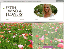 Tablet Screenshot of earthwindflowers.com